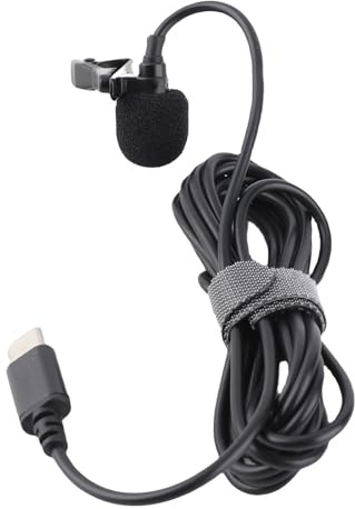Topiky Micrófono Lavalier USB C, Micrófono de Solapa con Cable para Entrevistas, Grabación de Teléfonos Inteligentes, Vídeos, Clases en Línea, Transmisión en Vivo de Juegos