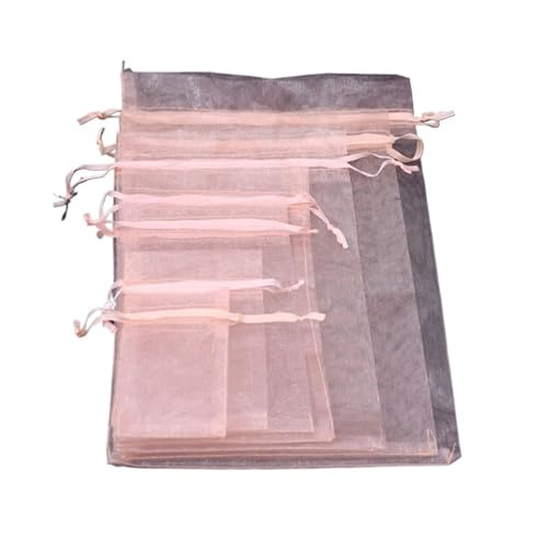 Hochzeitsgeschenksäckchen, Organza-Geschenkbeutel, kleine Schmuckbeutel, Hochzeits-Kordelzugbeutel, transparente Beutel mit Gastgeschenk, Weihnachts-Süßigkeiten-Party(10 * 15cm)