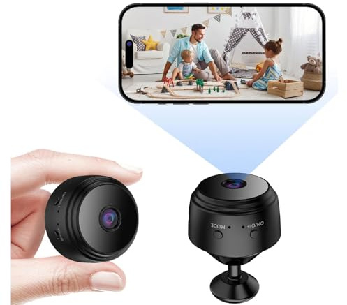 Générique Camera Surveillance WiFi Exterieure sans Fil 1080P,Mini Camera Espion Intérieur/Extérieur avec Détection Mouvement,Vision Nuit,Alerte - Caméra Sécurité Maison A9