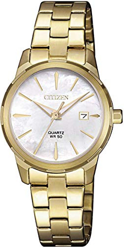 CITIZEN Kvartsur damklocka EU6072-56D, Guld, Armband