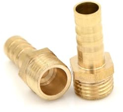 Male BSP Thread BE-TOOL 1/4 Male Thread Pipe Fitting 10 mm Barb Hose Tail Connector for Pond/Pool/Hose Pipe Adapters (Pack of 2)