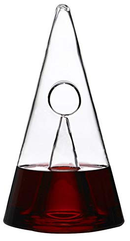 AIZYR Carafe À Vin en Cristal, Carafe Pyramid Personnalité Créatrice Vin Rouge Cascade Filtre Rapide Séparateur De Vin Fait Main