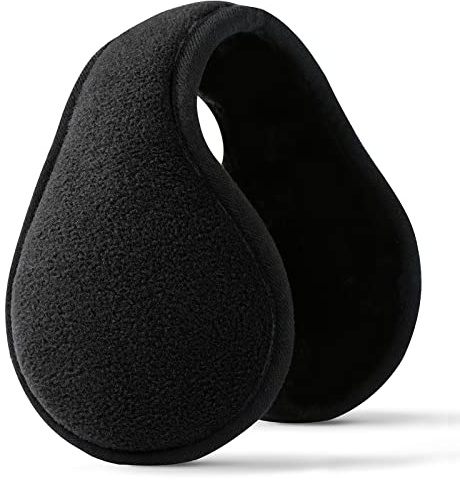 GERGELLA Cache-oreilles en polaire pour homme et femme - Cache-oreilles pour l'hiver froid - Réglable