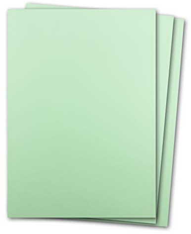 50 Blatt Tonkarton DIN A4 - Mint Grün Hellgrün - 240 g/m² dicker Bastelkarton - 21,0 x 29,7 cm Pappe zum basteln für Fotoalbum Menükarte Bedruckbar DIY kreativ sein