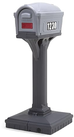 Simplay3 Dig-Free Easy Up Classic Mailbox (Steel Gray/Charcoal)