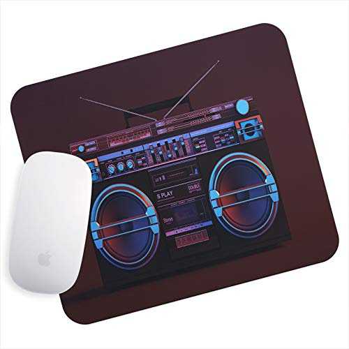 WhatsOnYourWall Mouse Pad | Gaming Mouse Mat | Computer Mouse Pad | Desk Mouse Mat | PC Mouse Mat | Mouse Pad Gaming | Small Mouse Mat | Gaming Mouse Pad | Radio Black Blue Red Purple