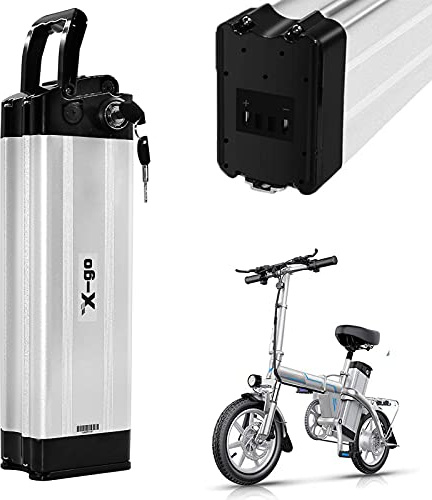 E-Bike Battery 36V/48VAh Can Fit Phylion XH370-10J with Charger, Suitable for Motors 250W 350W 500W 750W (48V 13AH 2Pin)