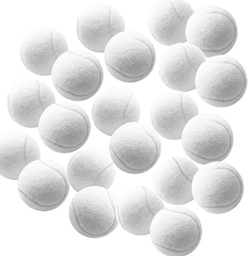 Swity Home Tennis Balls, 12 Pack Training Balls for Lessons, Practice, Playing with Pet (White)