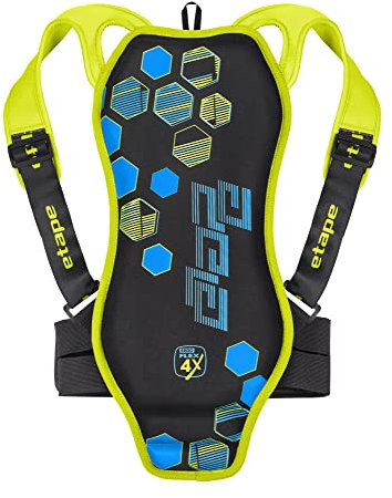 Etape Unisex-Youth 2095318_116-134 Sporthelm, Black/Lime, 116-134 cm