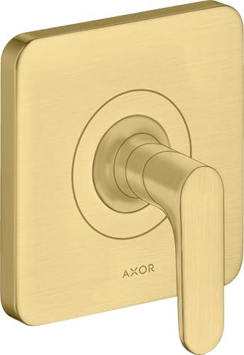hansgrohe AXOR Citterio M Absperrventil Unterputz DN15 / DN20, 34960250, Farbe: Brushed Gold Optic
