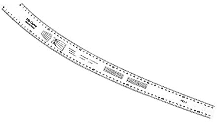 Französisches Kurvenlineal, modisches Design, Muster, Hüftkurve