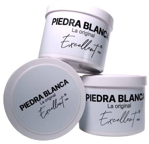 PIEDRA BLANCA LIMPIEZA 600 gr | La fórmula Alemana original de arcilla blanca limpiadora para el hogar. (LOTE 3 TARROS)
