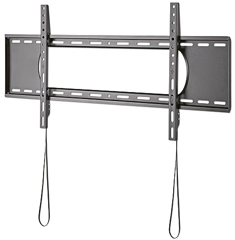Xantron TV Wandhalterung flach 43-90 Zoll bis 80 kg, VESA 50x50-800x400 | Nur 3 cm Wandabstand, inkl. Schrauben, Fischerdübel & Wasserwaage, HD-LP800