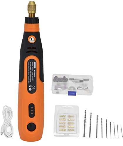 Topyond HiLDA Kit De Herramientas Rotativas, Amoladora Eléctrica, Pluma De Tallado, Mini Taladro Inalámbrico, Velocidad Variable 3,6 V