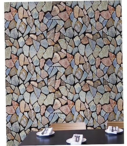 UPKOCH Hintergrund Kulisse Aus Steinmauer Kleben Und Schälen Steinwand 3d Band