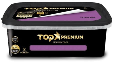 Chromos Svjetlost TOP PREMIUM Interior Wall Paint – Luxury Colour Emulsion with High Opacity, Eggshell Finish, Easy Application – VIOLET – 2.5L