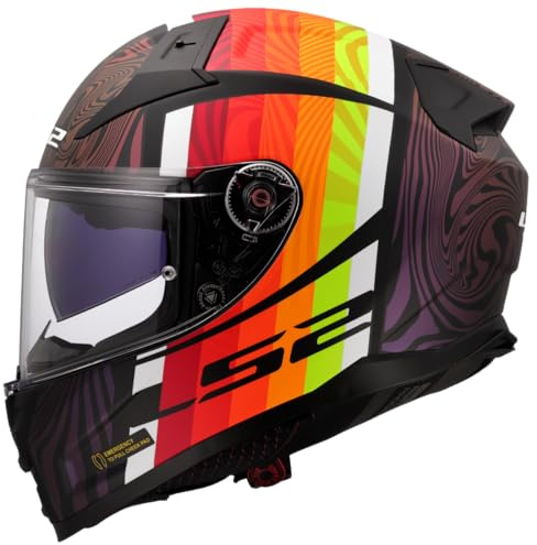 LS2, Integraler Motorradhelm VECTOR II FREEDOM Black Chameleon, M | Atmungsaktiv