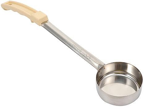 PRETYZOOM Portion Control Sauce Spoon with Handle, Stainless Steel 3oz Measuring Ladle for Kitchen Utensils, Portion Controller for Cooking and Serving