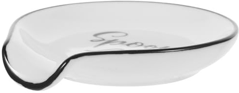 CONGARTENO Soporte Reutilizable para de Elegante Blanco Cuchara Cerámica Organizado y Diseño Fácil Limpieza para Cocina Restaurante