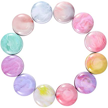 DIYEAH 12stücke Kerzendosen Diy Behälter Für Kerzenherstellung Kosmetik Aufbewahrung Kleine Container Für Schmuck Perlen Und Bastelutensilien