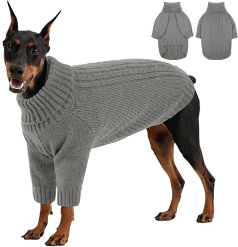 KONVINIT XXL Hundepullover Grosse Hunde Winter Warm Hundepulli Verstärkte Nähte für Outdoor-Aktivitäten