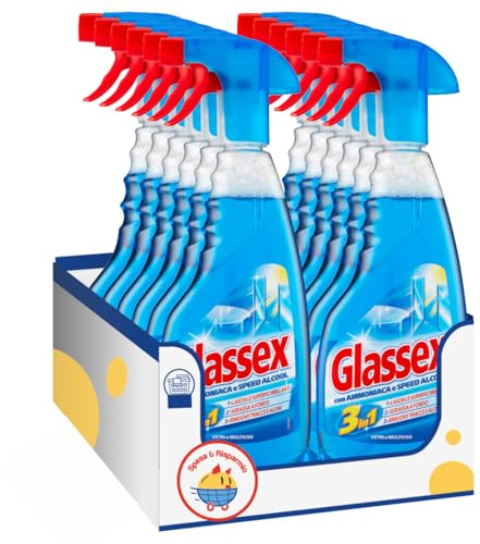 Detergente Multiuso con Ammoniaca – 500 ml – Variazioni 4/8/12 Pezzi (12)