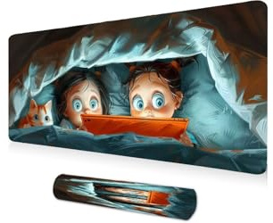 Tapis de Souris XXL 1000x500x3mm Grand Tapis Souris Téléphone Portable pour Les Filles Mouse Pad Gamer, Mouse Pad à Bords Cousus, Base en Caoutchouc antidérapante, pour Gamer, Les Cadeaux A-299