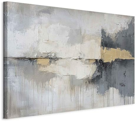 murando - Leinwandbild gemalt Harmonie, 120x80 cm, 1-teilig, Schlafzimmer | Hochwertige Leinwand, sofort aufhängbar, ideal fürs Wohn- oder Schlafzimmer, wasserfest und lichtecht, langlebig, stilvoll