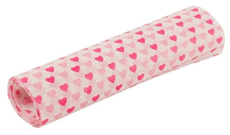TOYANDONA Papier Ciré Résistant à L'huile 100 Feuilles Motifs Macaron et Cœur, Papier D'emballage Alimentaire, Cuisson, Pâtisserie, Snack, Boîte de 2 X 50 Feuilles, Usage Maison et Restauration