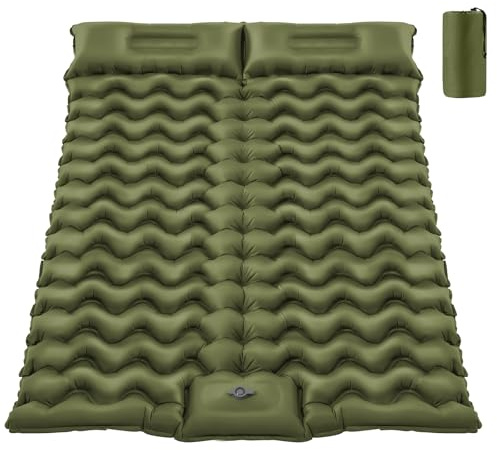 PHYSEN Aufblasbare Doppel Isomatte – Luftmatratze für Camping