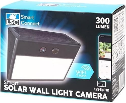 Générique LSC smartconnect Telecamera di sorveglianza WiFi Esterna senza fili - 2K Batteria esterna a pannello solare integrato impermeabile, PIR Rilevamento Movimento, Sirena e Visione Notturna