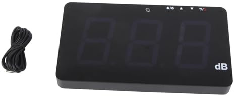 Fonometro. Misuratore Di Decibel USB Livello Sonoro Display LCD Montato A Parete Digitale 30 130 DB