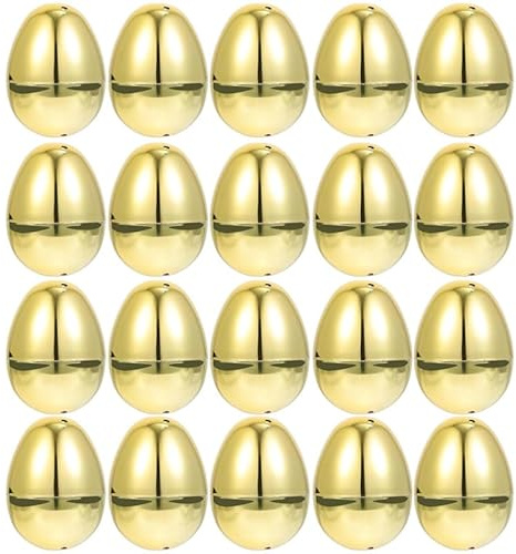 NOLITOY 20pcs Openable Easter Eggs Plastic Fillable Eggs Easter Party Decor DIY Boxes