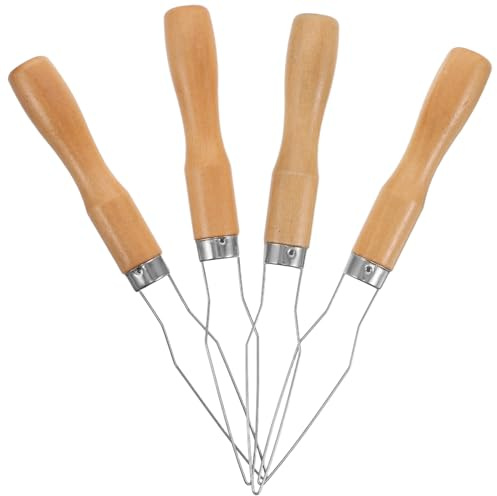 HAMPPLIES 4 Pezzi Strumento di Aiuto per Bottoni per Anziani, Ganci per Bottoni per Vestirsi con Impugnatura Ergonomica, Portatile e Compatibile con Camicie, Cappotti e Jeans,