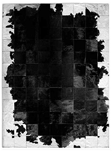 Vip-leather NEU KUHFELL Patchwork Teppich Cod 523 (240 cm x 300 cm)