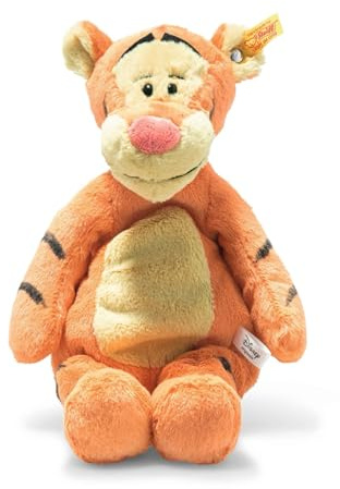 Steiff Kuscheltier Disney Originals Tigger aus Winnie Puuh, Süßes Stofftier, Kinder, Jungen & Mädchen, Friends, 30 cm, Orange, 024535
