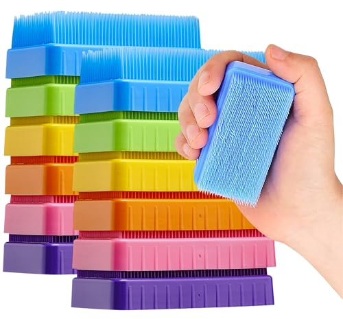 Special Supplies Cepillo sensorial para terapia terapéutica para cepillado ocupacional y sensorial, paquete de 12, herramientas estimulantes y calmantes para niños y adultos, cerdas suaves y