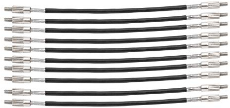 10Pcs, 4/43 / 4 Violinschwanzseil Stahldraht, Violin Nylon Geige, Violin Saitenhalter Darmschnur, Ersatz von Musikinstrumententeilen