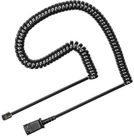 U10P Adapter Cable Compatible with Plantronics QD Headsets Work with Polycom VVX Shoretel NEC Aastra Nortel Digium Phones