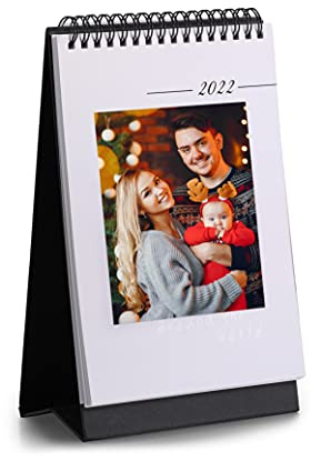 Personalisierter Tischkalender mit Foto 2026 Desktop Kalender Geschenke für Weihnachten Neujahrsgeschenk (B)