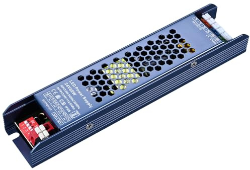 GOMING 24V 60W Ultrafino Transformador AC 200-240V a DC 24V 2.5A | Voltaje Constante Alimentación LED IP20 No Impermeable Para Tira de Luz LED Impresora 3D