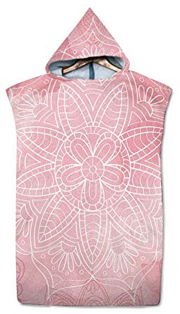 Wickeltuch Bademantel Genähtes Badetuch Digitaldruck Strandtuch Mikrofaser Erwachsener Kapuzenbadetuch Strand Schnelltrocknender Bademantel Strandschwimmdruck Tragbares Badetuch Cape Strandbademantel