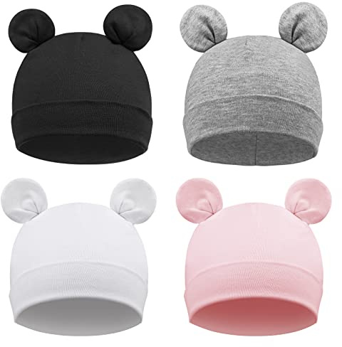 DRESHOW Bébé Bonnet Nouveau-né Bambin Doux Mignon Tricoté Chapeau pour Bébés Garçons Enfant Casquette Bonnets, 6-24 mois