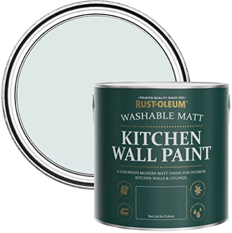 Rust-Oleum abwaschbare matte, geruchsarme hellblau Küchenwandfarbe - Marcella 2,5 Litres