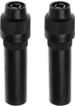 eMagTech 2 Pezzi DIN Femmina Vite Su Adattatore Antenna di Ricambio in Linea - Presa Auto Radio Accessori Nero