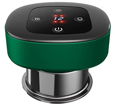 Elektrisches Schröpfmassagegerät Schröpfset Mit Schröpfen&Rotlichtlampe 12 Gängen Vakuum Elektrisches Schröpftherapie Massagegerät, Wiederaufladbares Gua Sha Schröpfset, Schröpf Massagegerät