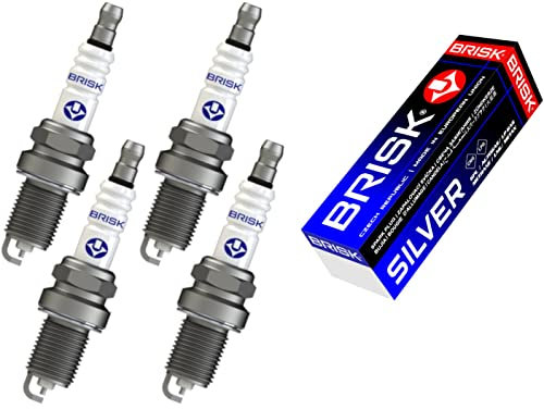 BRISK Silver DR15YS 1334 Candele d'accensione Benzina GPL Metano, set di 4