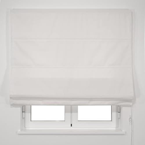 VIEWTEX | Estor Plegable Básico Traslúcido |Color: Blanco Roto| Medidas: 150cm X 175cm | para Puertas y Ventanas| Fabricado en España | Garantia 5 años