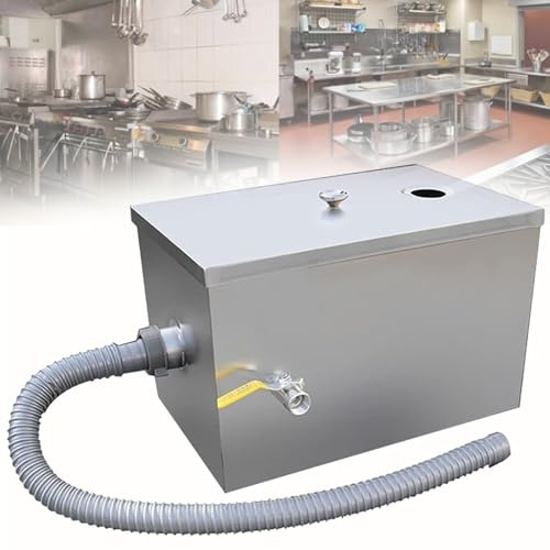ZXSYYDS Intercepteur De Graisse Commercial, Intercepteur De Graisse, Séparateur d'eau Et D'huile, Piège à Graisse sous L'évier pour La Cuisine De La Maison De L'usine De Restaurant,1waterintake