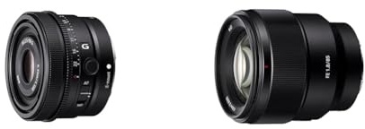 Sony SEL-50F25G - Obiettivo Full-Frame focale fissa 50mm F2.5, Premium Serie G, Mirrorless Attacco E, Nero & SEL-85F18 Obiettivo per ritratto a focale fissa 85mm F1.8 Full Frame adatto per serie A7